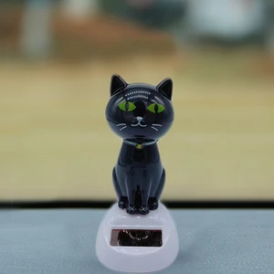 Solar energy decoration, doll swinging the head, decoration of the cat's cat shape, automotive creative automotive gift 12 MAIN SALES SALES DUARKING HEAD - №7