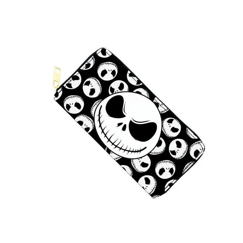 Disney Portemonnee Jack Kerst Horror Nachten PU Cartoon Terror Figuur Lange Rits Mode Tas Portemonnee Man Vrouw Verjaardagscadeau