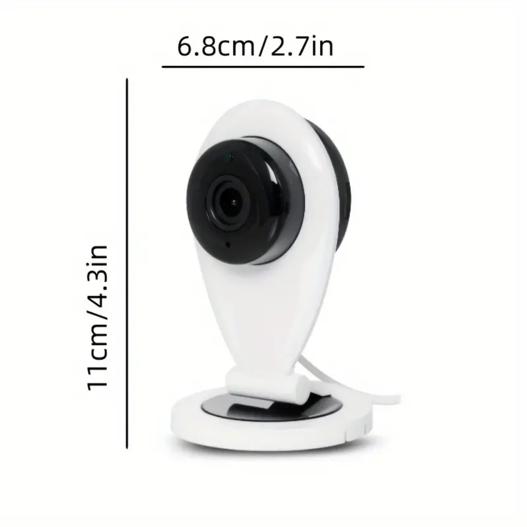 720P Smart Home Baby Monitor with Wi-Fi, Mini Indoor Security IP Camera, 2 Way Audio, Remote Access, Indoor Security Camera