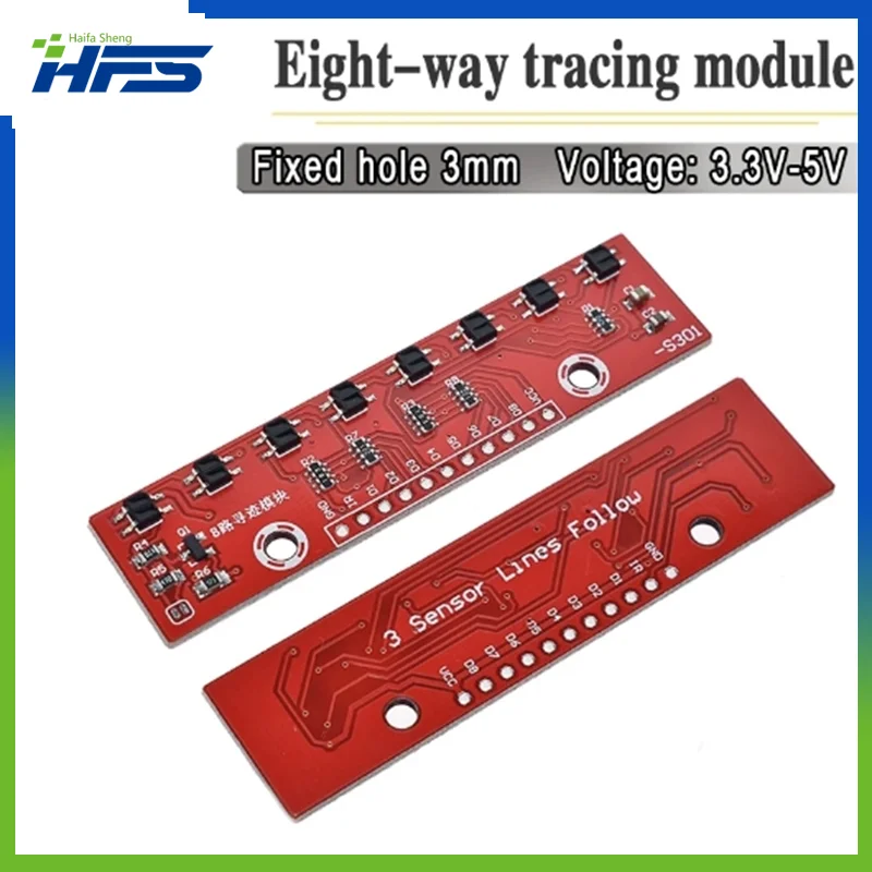 

Eight Tracking Module Infrared Detection Sensor Module For Arduino 8 Channel Infrared Detector Hunt Module 8bit Sensor Module