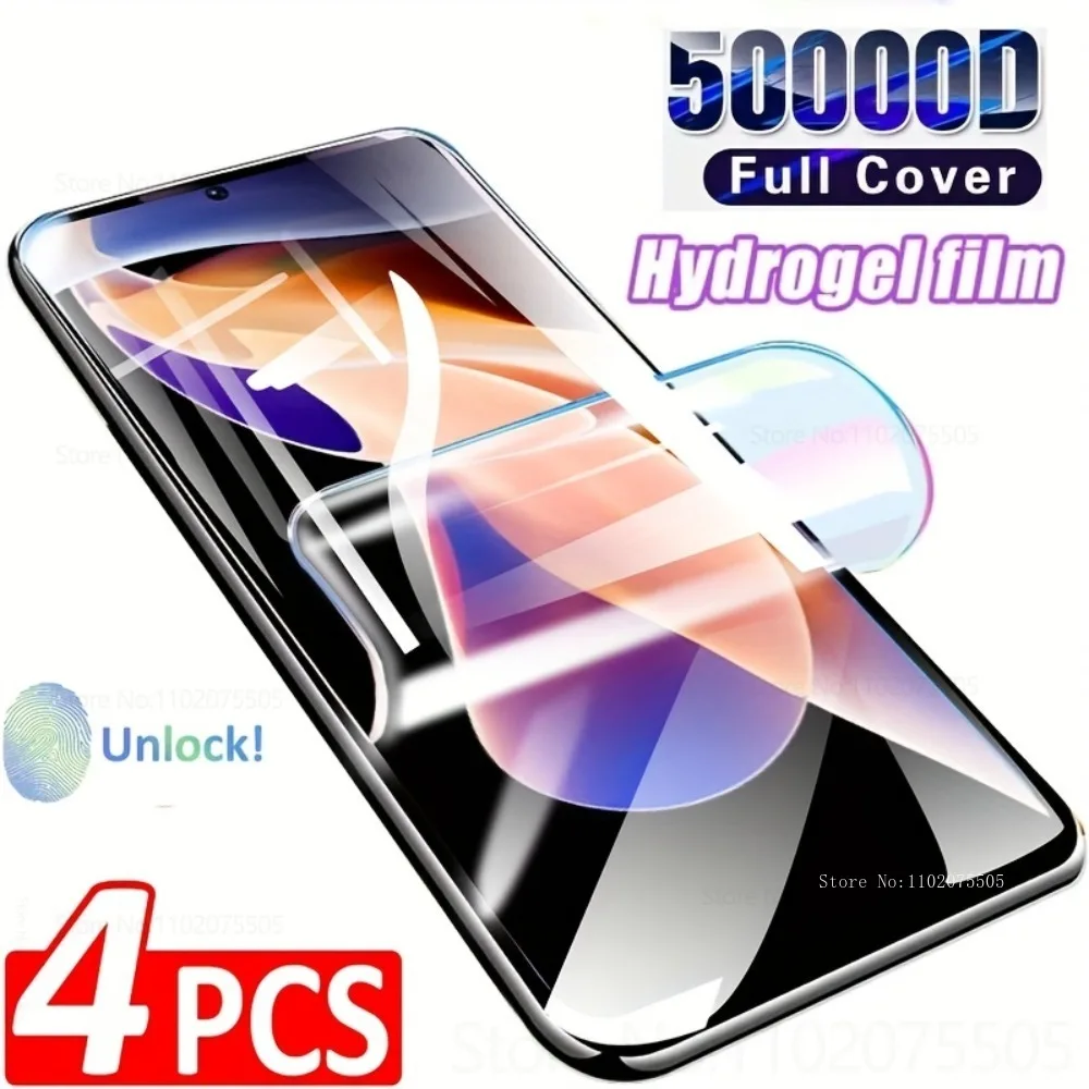 

4 шт. прозрачная мягкая гидрогелевая пленка HD для Xiaomi Redmi 14C 14R 13C 5G 10A 11A 13R Защитная пленка для экрана Redmi 15C 15 4G 12C 10X