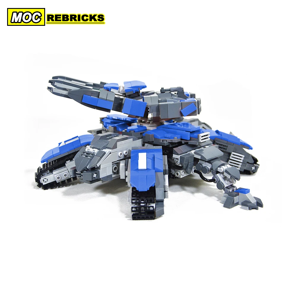 MOC Mecha Series Human Race Siege Tank Building Block DIY Model Collection Experts Puzzle Children's Brick Toys Christmas Gifts