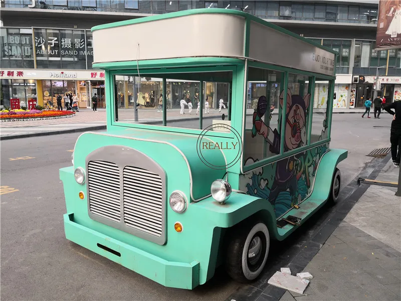 Vintage Mobile Trucks Street Hamburger Vehicle Classic Electric Fast Food Truck Trailer For Sale