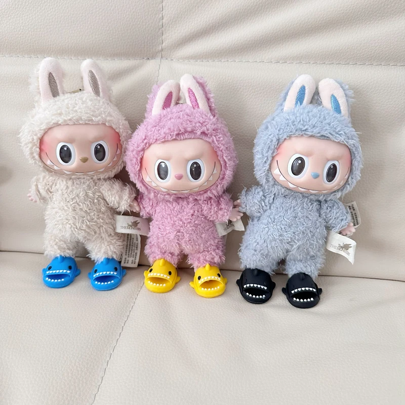 17cm Cute Mini Plush Doll'S Clothes Outfit Accessories For Korea Kpop Exo Labubu Idol Dolls Shoe Clothing DIY Kids Girl Gift