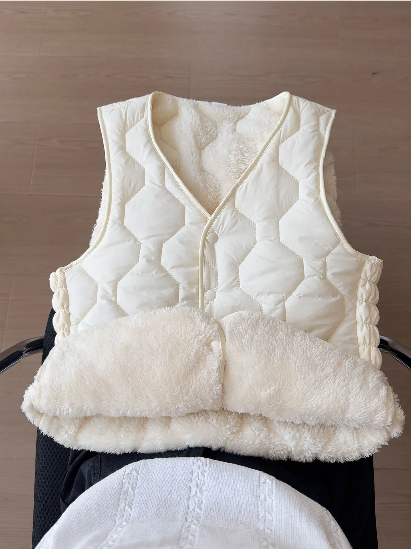 

Женский утепленный жилет на флисовой подкладке, короткая верхняя одежда в корейском стиле, модная осенне-зимняя одежда для женщин, внутренний слой