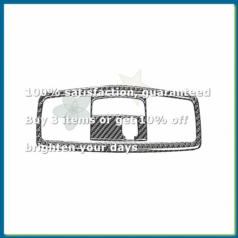 For 2008-2015 Carbon Fiber Car Front Reading Light Panel Lamp Sticker Cover Trim Frame Accessories,A