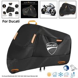 Cubierta impermeable para motocicleta Ducati Multistrada 950 1100 1260 1200 S Sport Monster 600 protección exterior contra la lluvia y el polvo