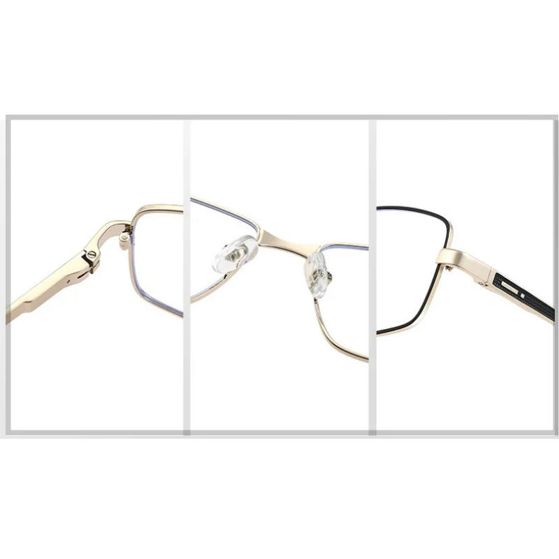 Montura de gafas de lectura de Metal Vintage, gafas de lectura Retro, gafas de lectura de alta calidad 0 + 25 +50 a +600