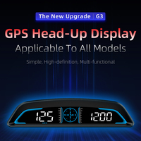 G3 HUD GPS High-Definition Heads-Up Display Meter Speedometer Universal Digital Alarm Reminder Car Electronics Accessory