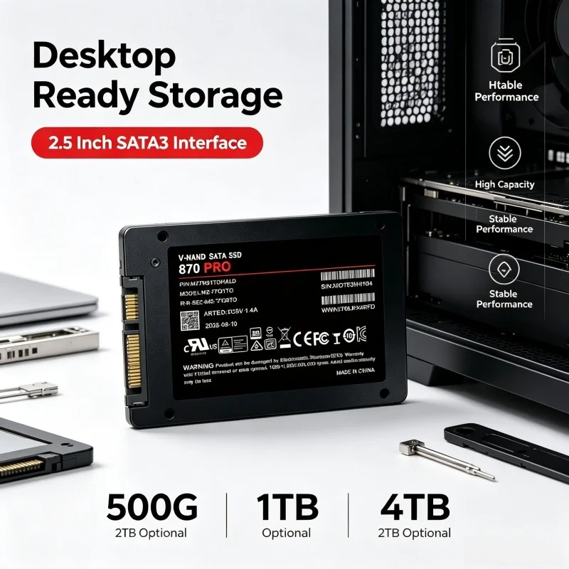 Solid State Disk 870 PRO SSD, Embedded Solid State Hard Drive, SATA3, 2.5