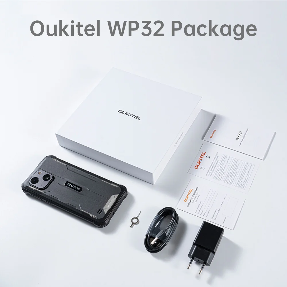 Смартфон Oukitel WP32 pro защищенный, 6 дюймов, HD, 4 Гб + 128 ГБ, 6300 мАч, Восьмиядерный