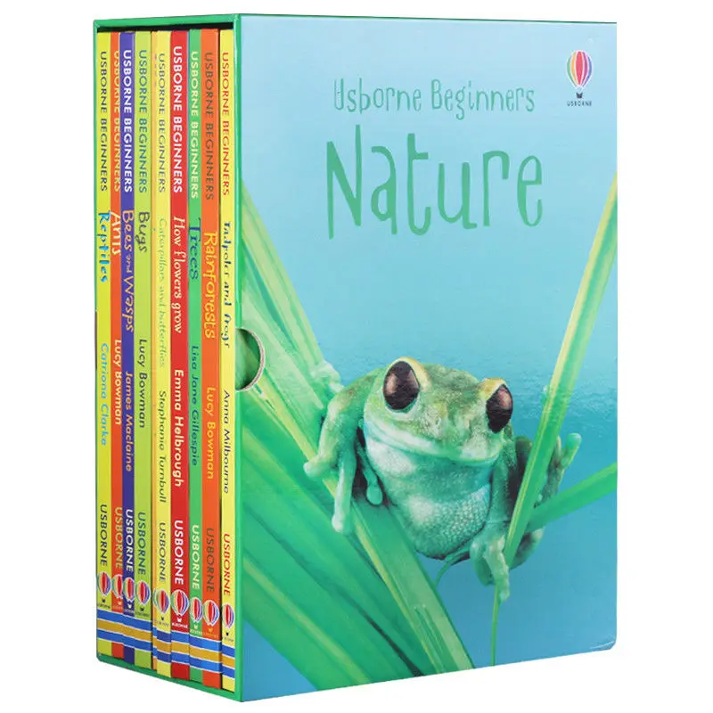 10 Books/Set Hardcover Usborne Beginners Science Children Interesting Science Book Kids Students English Reading Picture Book