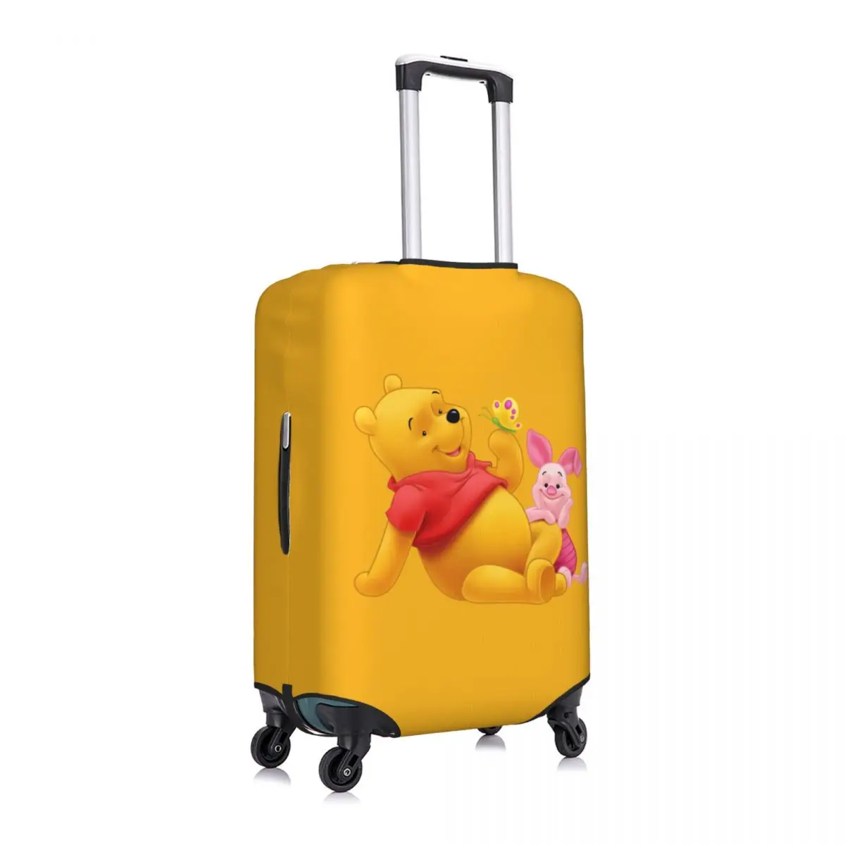 Custom Winnie The Pooh Suitcase Cover Washable Cartoon Bear Luggage Covers Protector for 18-32 inch