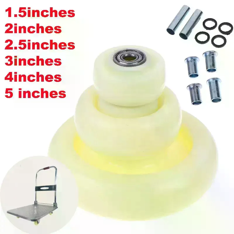 Sets Furniture Wheels Sliding Swivel Trolley Castor 1.5/2/2.5/3/4/5inch Caster For Cart Industrial Move Chair Replacement 2