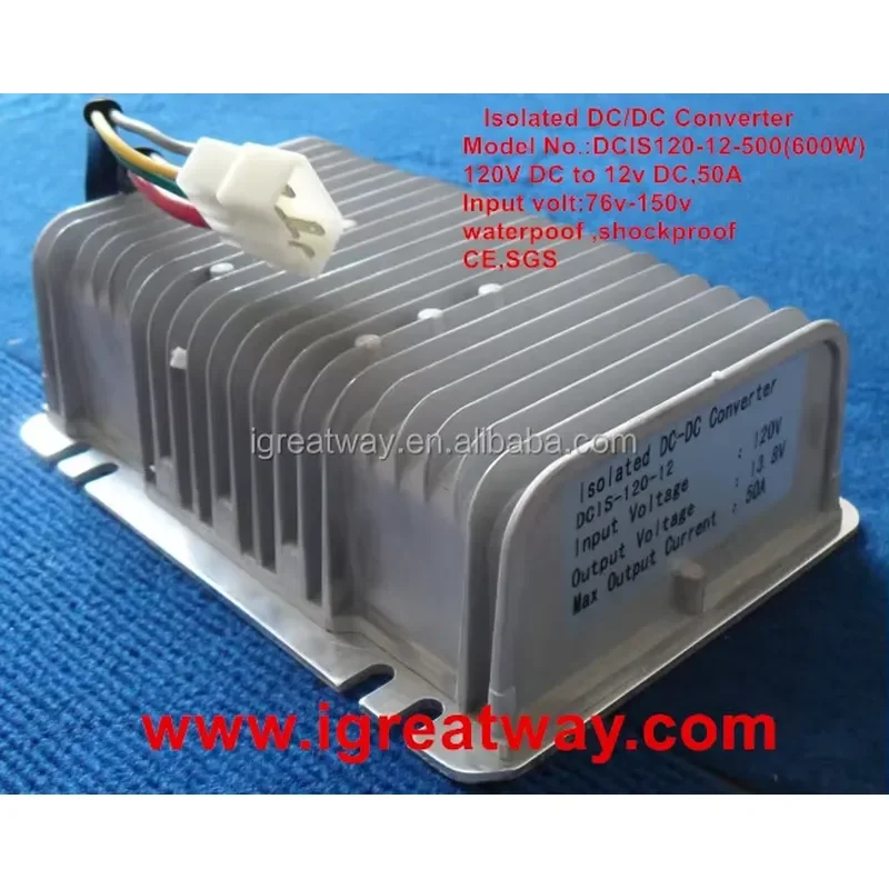 New GW DCIS-12012 120V 12V 50A Isolated DC-DC On-Board Converter 600W Peak Power Single Output CE Certified CN/GUA