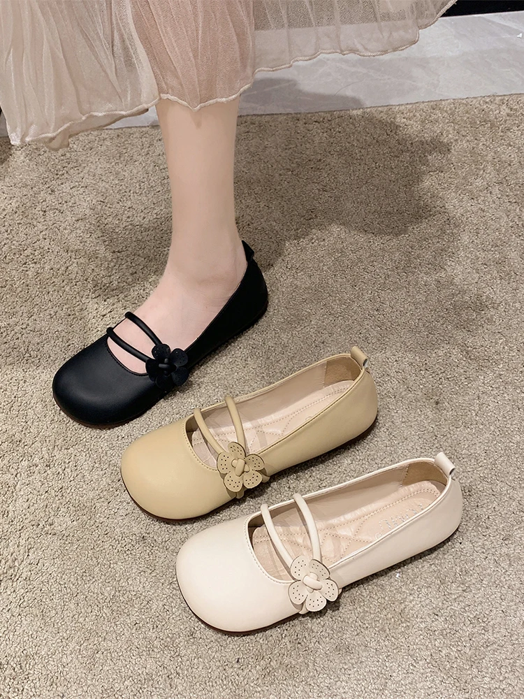 Shoes Woman 2024 Soft All-Match Casual Female Sneakers Flats Modis Round Toe New Grandma Dress Cute Summer Boat Comfortable Leis