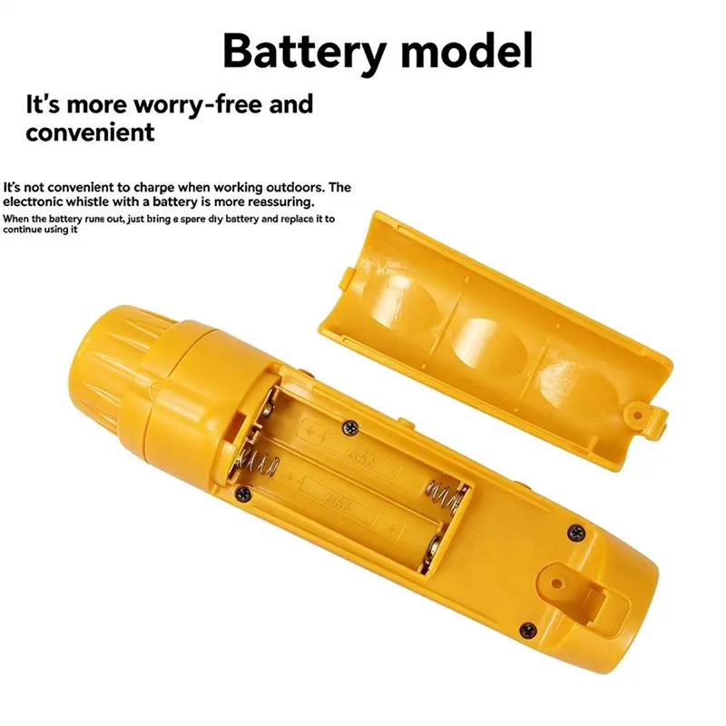 A64T-LED& Lanyard Electronic Whistle For Coaches, Referees- 3 Tones 3 Volume Levels, 125+ DB For AAA Battery(No Battery)