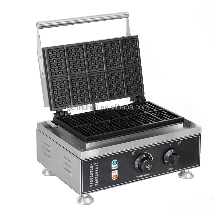 OEM Stainless Steel Kitchen Equipment Commercial Cone Waffle Biscuit Making Bubble Waffle Maker Machine