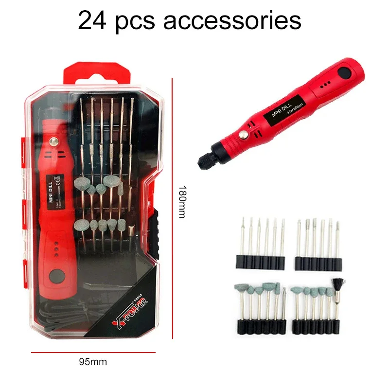Cordless Mini Trapano Elettrico Utensili Elettrici 3.6V RICARICABILE Smerigliatrice Rettifica Accessori Set 3 velocità di Incisione Penna Per Dremel