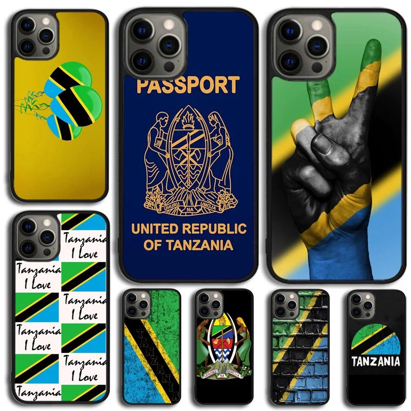 Tanzania Flag Phone Case For iPhone 14 15 16 13 12 Mini Max Cover For Apple iPhone 11 Pro Max 6 8 7 Plus SE2020 Coque