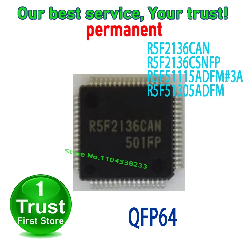 1PCS~5PCS/LOT R5F2136CAN R5F2136CSNFP R5F51115ADFM#3A R5F51305ADFM QFP64 new original