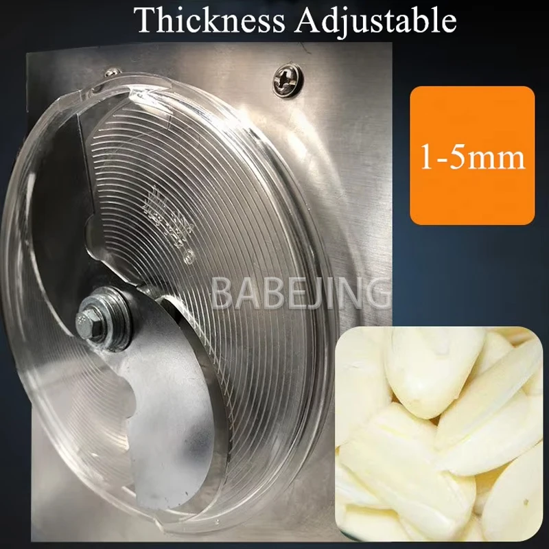 BABEJING Großhandel elektrischer Knoblauchschneider, Küchenzubehör, Zwiebelschneider aus Edelstahl
