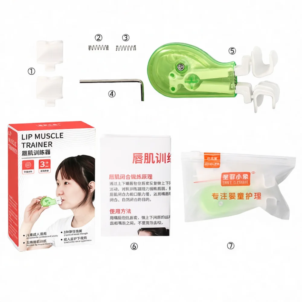 Kids Mouth Breathing Corrector Lip Muscle Trainer Device Sleeping Habit Correction Aid Physical Exercise Training Tool Set