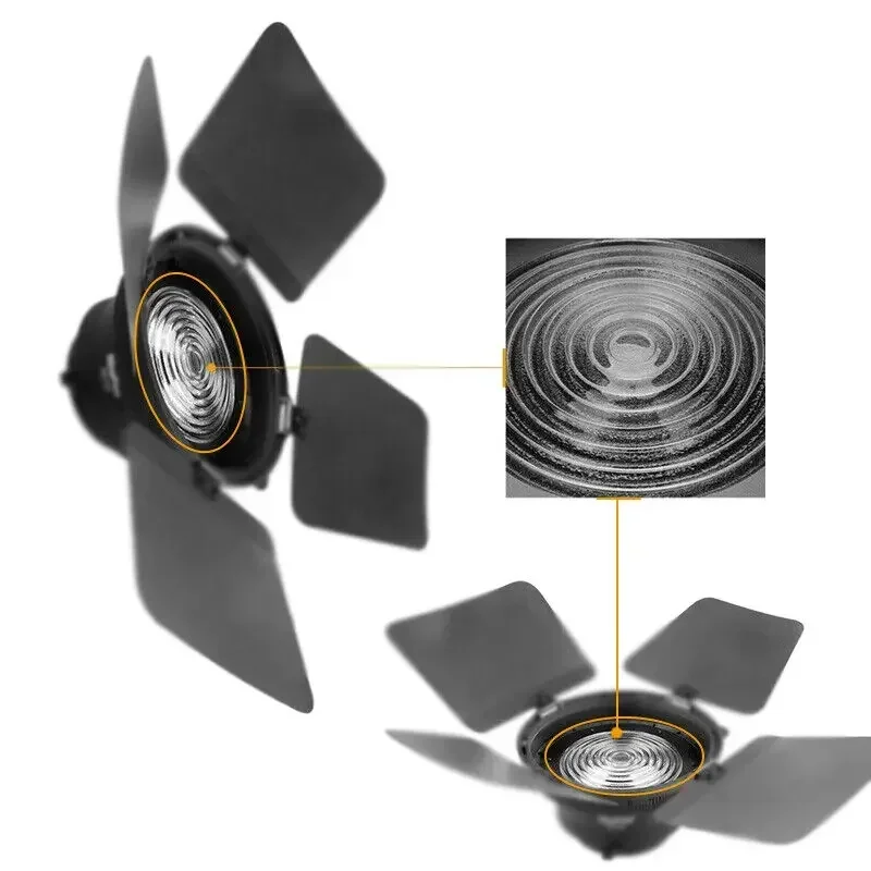 50mm 80mm 112mm 150mm 175mm Borosilicate Glass Fresnel Thread Lens High Temperature Resistant for Spotlight Stage Lamp Cover