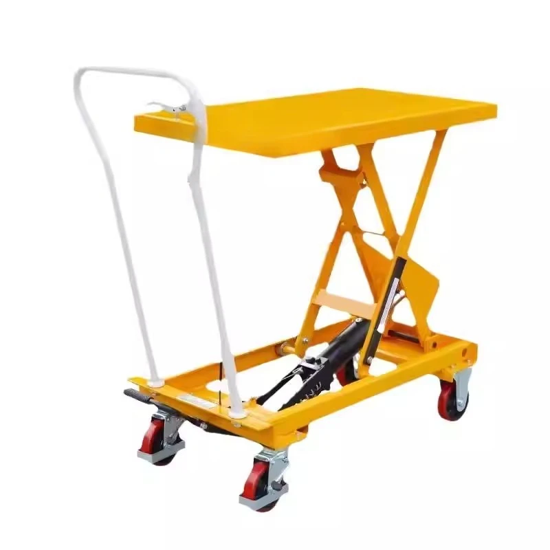 

Manual platform car pedal lifting platform