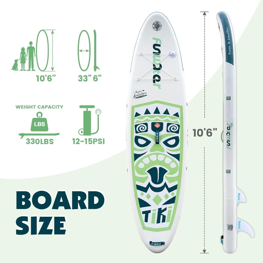 Inflatable Ultra-Light Stand Up Paddle Board for All Skill Levels with Premium SUP Paddleboard Accessories