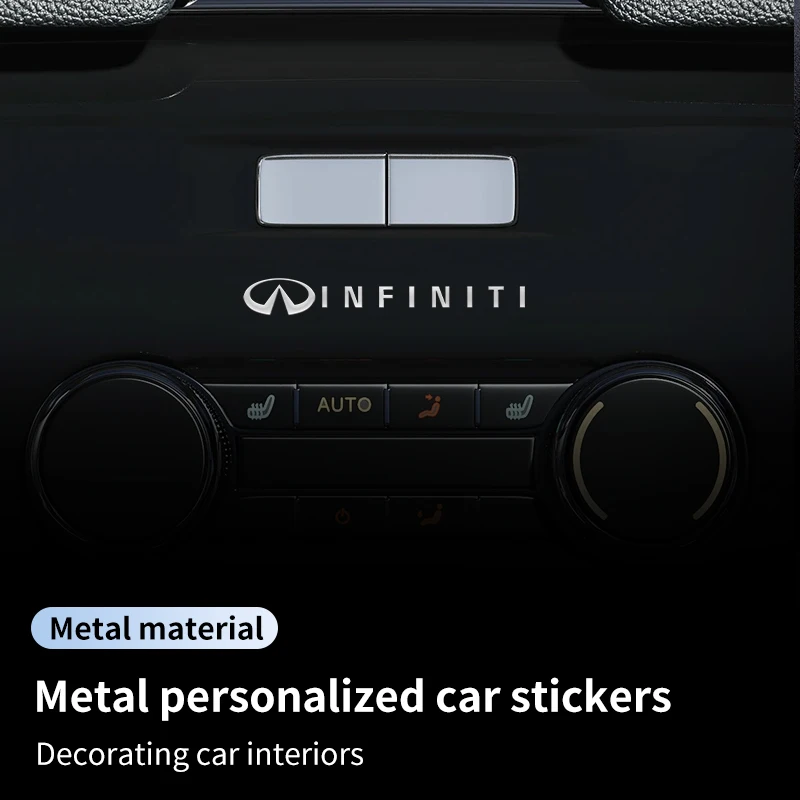 Universal Car Stickers Metal Window Stickers Side Interior Decoration For Infiniti Q50 FX35 G37 Q70 QX70 G35 Q60 QX50 QX60 QX80
