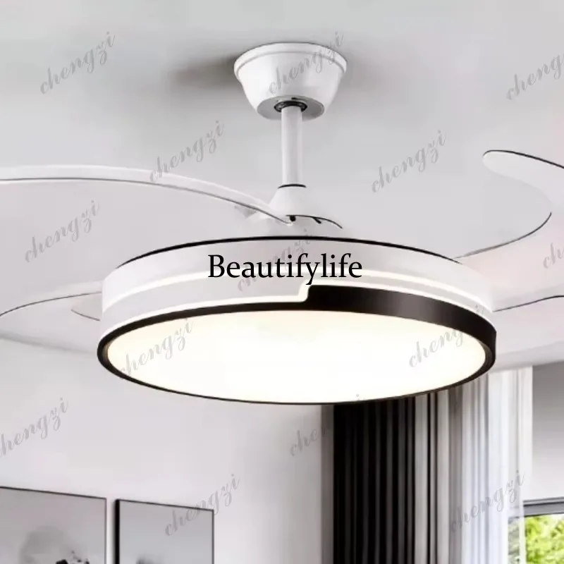 E182 Lighting Fan Lighting Modern Simple Home Invisible Fan Blade Dining Room Chandelier, New
