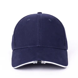 Unisex Led Baseball Cap Adjustable Baseball Hat Headlight Flashlight For Hunting Fishing Camping Hiking Joggings