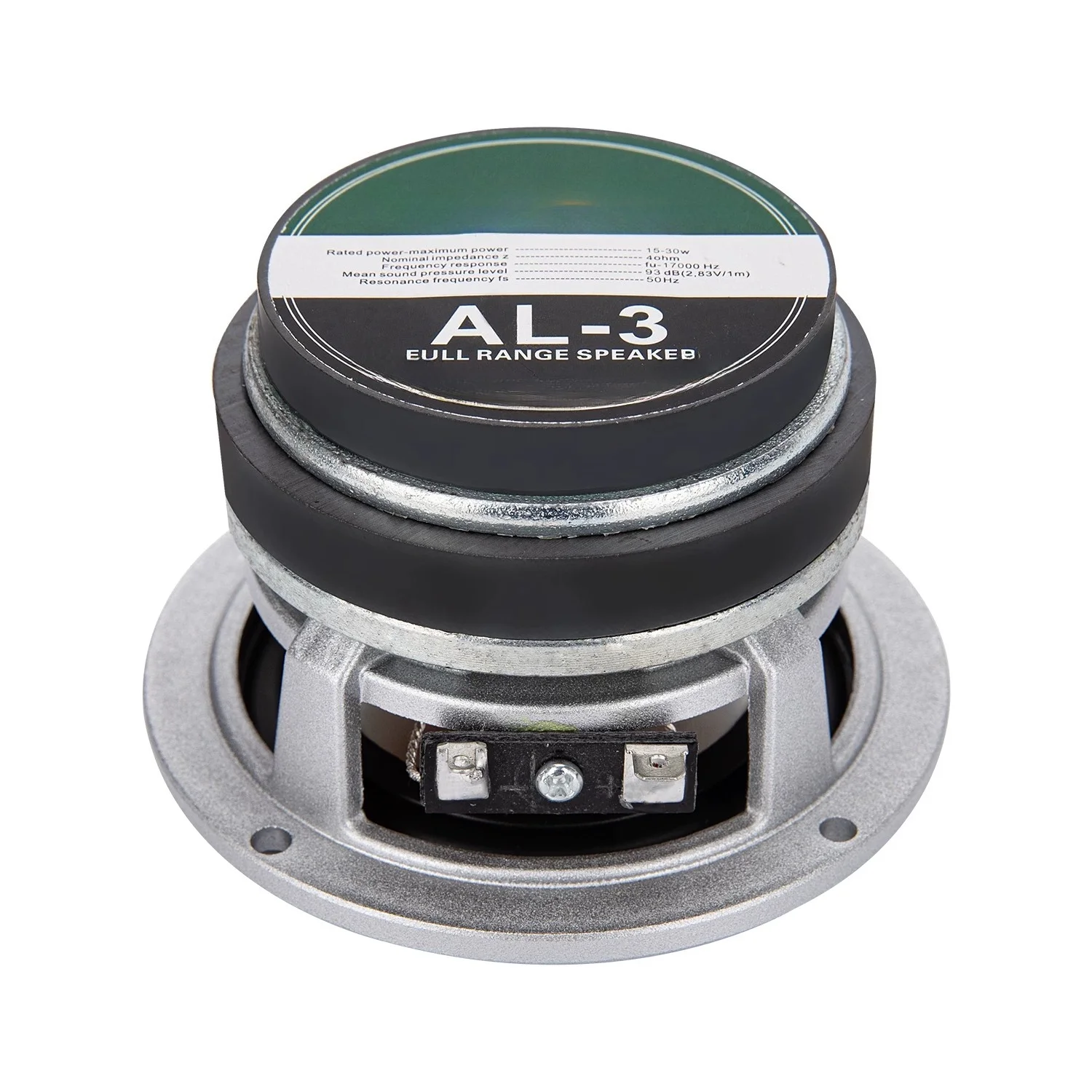 3-Inch Aluminum Cone HIFI Full-Range Speaker Pair, AL-3 Model for DIY Bookshelf Audio Projects