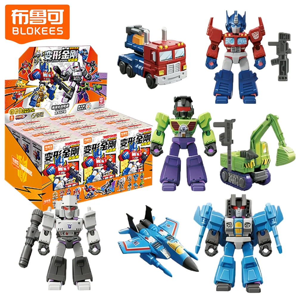 

Genuine BLOKEES Transformers Defender Version Series Blind Box Optimus Prime Assembled Model Toys Surprise Gifts for Children