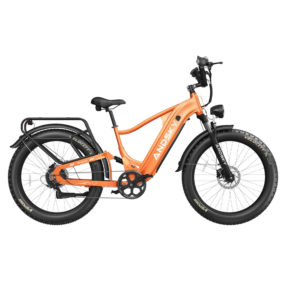 ANDSKY Gravita SO Electric Bike for Adults 1300W 7-Speed Gears 26"x4" All-Terrain Fat Tires Full Suspension E-bikes 32MPH 80Miles Long Range 48V 20Ah Removable Battery Hydraulic Brakes City Commuter Electric Bicycle image 9