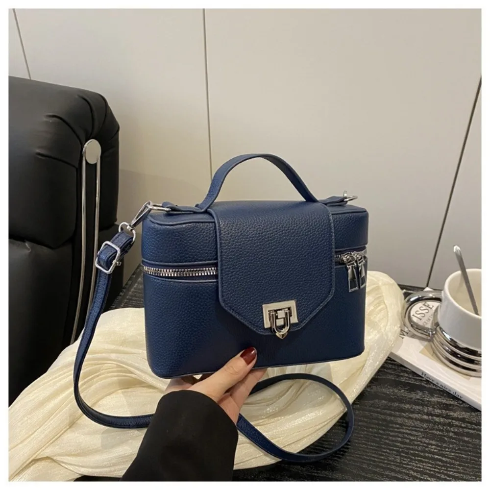 

Korean Solid Color Square Box Bag Stylish Small Square Crossbody Bag Leisure Versatile Women's Handbags Purse