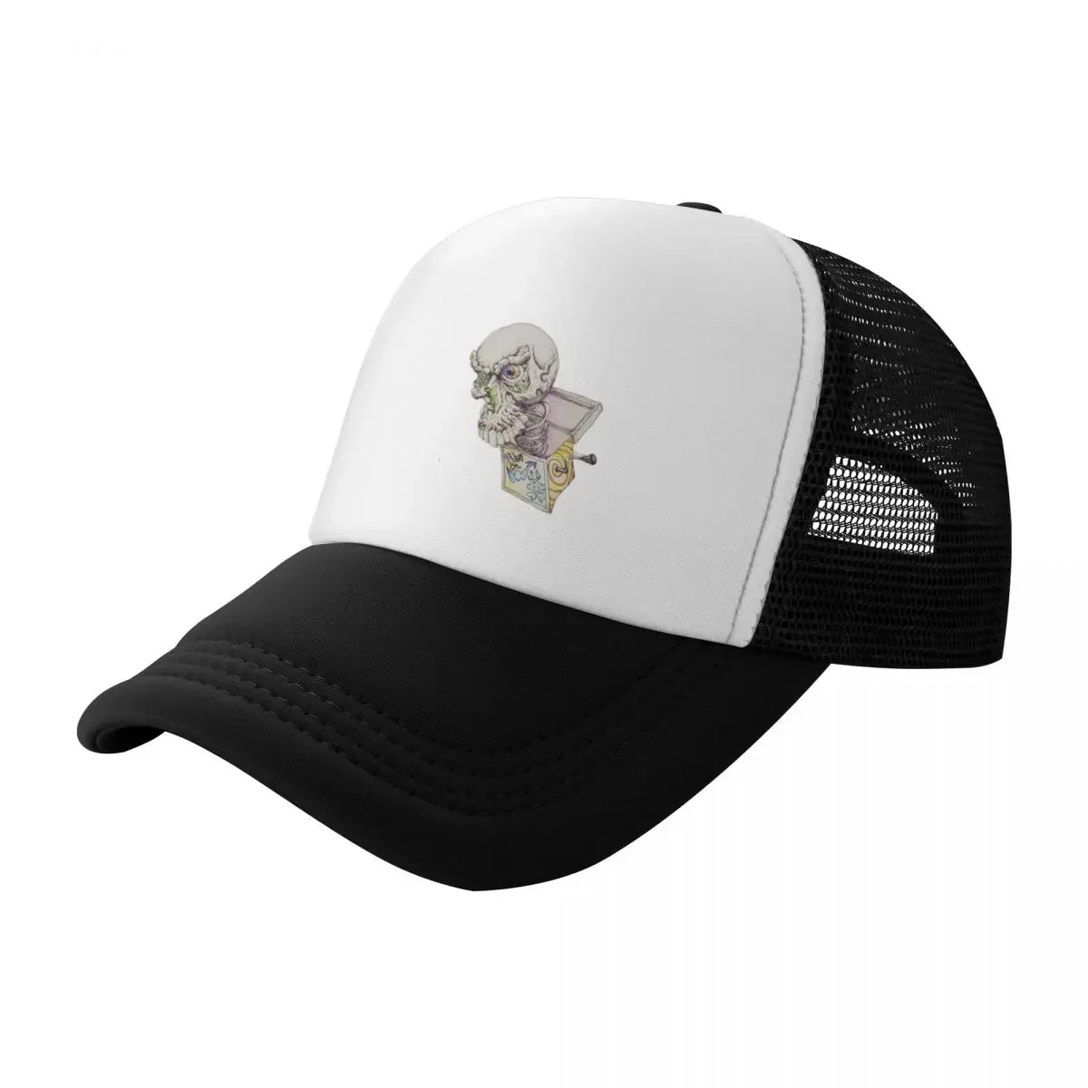 skull jack in box Baseball Cap New In The Hat funny hat Mens Women's