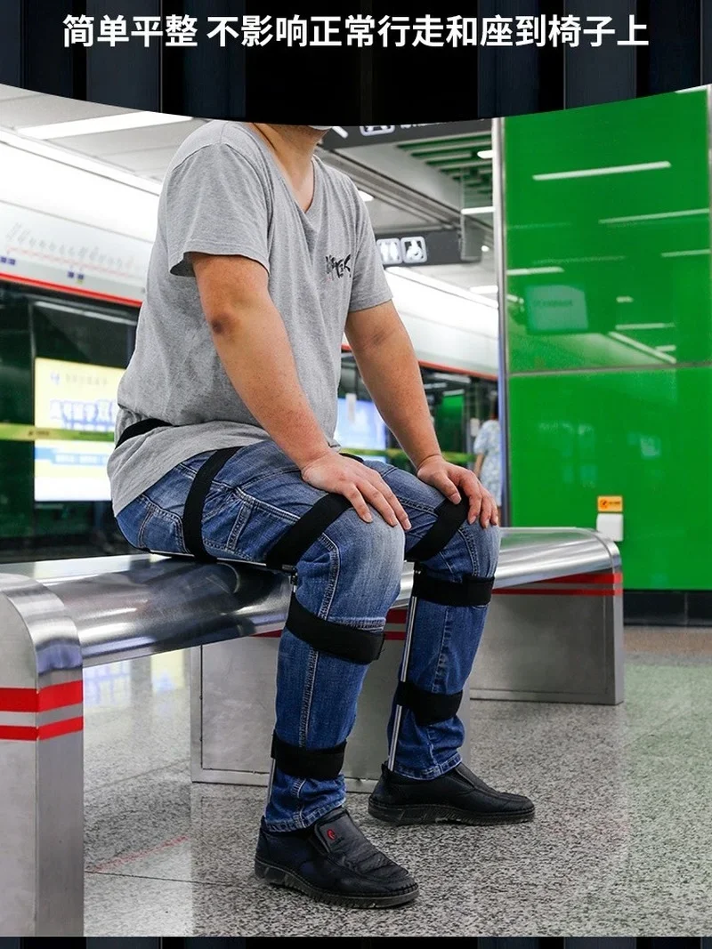 Taburete plegable portátil para deporte, asiento Invisible, exoesqueleto, silla multifuncional para viaje y Pesca