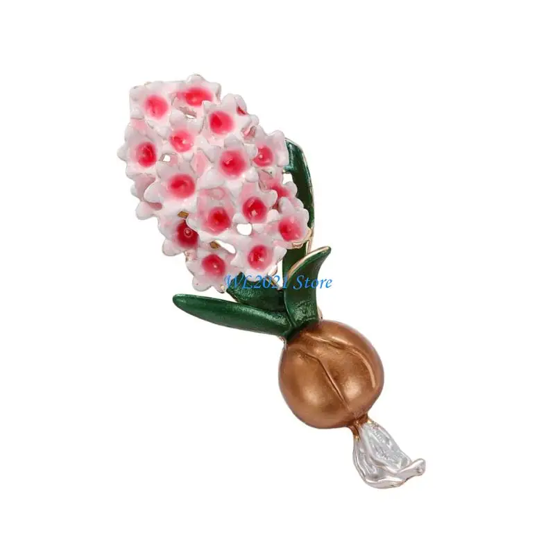 G5GC دبوس لافندر رقيق مصنوع يدويًا، إكسسوار زهور أنيق، إكسسوارات معطف نسائية أنيقة للارتداء اليومي