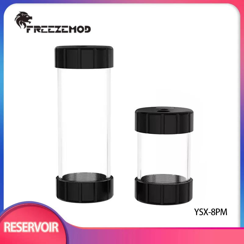 FREEZEMOD 137/237mm Water Cooling Water Tank Cylinder 80mm Large Diameter Thread G1/2 Thread Hole POM / YSX-8PM