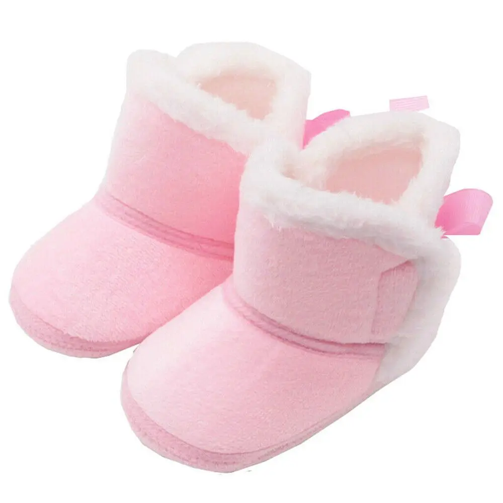 

Baby Girls Boys Toddler Warm Baby Snow Booties Pram Shoes Lined Boots Crib Shoes