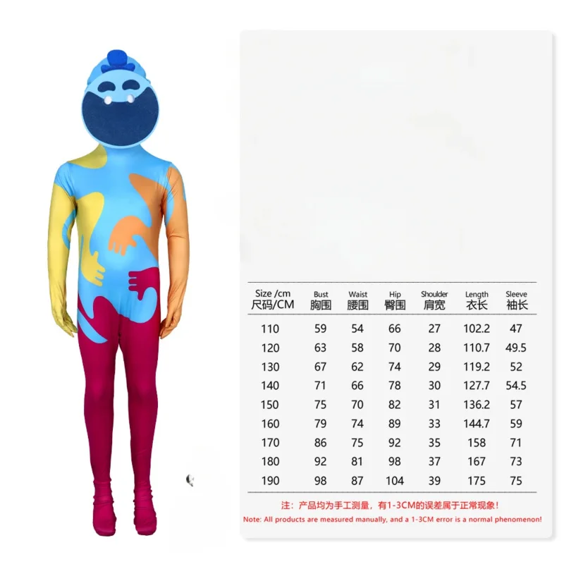 Kostum Cosplay Monster Mulut Biru Halloween 2025 Baru, Kostum Poppy, Jumpsuit Permainan Waktu Bermain, Dinosaurus Hijau, Singa Karnaval Anak-anak P eqs9X