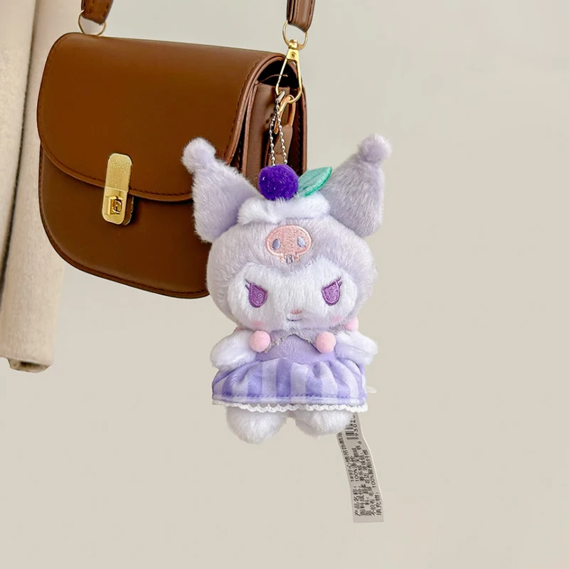 Sanrio Hello Kitty Cinnamoroll Kuromi Pochacco Melody Plush Toy Kawaii Doll keyring Home Room Decor Birthday Gift