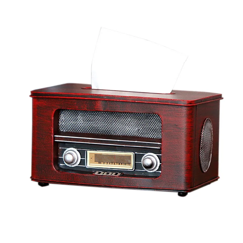 

Vintage Classic Radio Creative Tissue Box Ornament