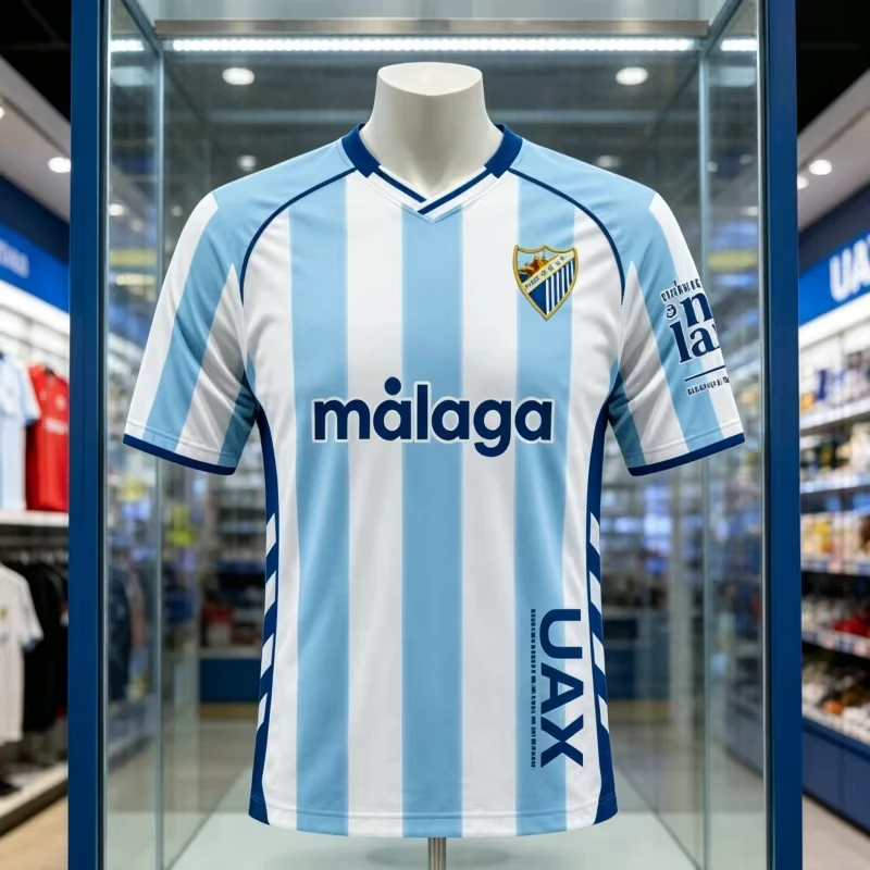 2026 New Soccer Jersey Malaga CF 3D Printed Adult Athleisure T-Shirt Family Summer Quick-dry Soft Comfy Family Kids Tees