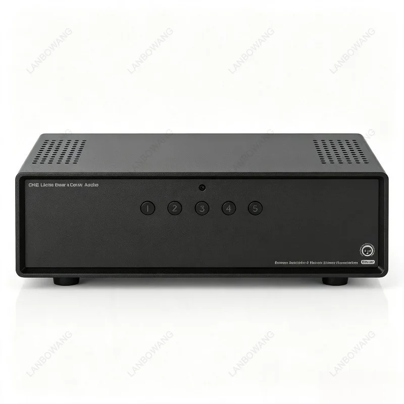 MC105 Manual 5-Way Balanced XLR Audio Switcher Box, 1-in-5 / 5-in-1 Amplifier Audio Signal Selector Splitter