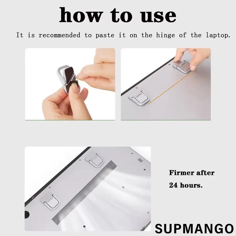 2PCS Foldable Laptop Stand Aluminium Alloy Non-slip Cooling Holder Invisible Universal Notebook Bracket For HP Dell Lenovo