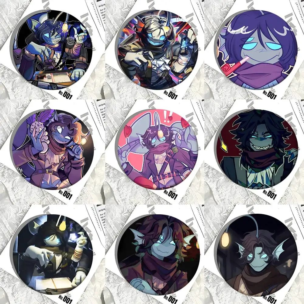 S-Sebastian Solace P-Pressure Round Badge Creative Brooch Clothing Backpack Accessories Lapel Pin