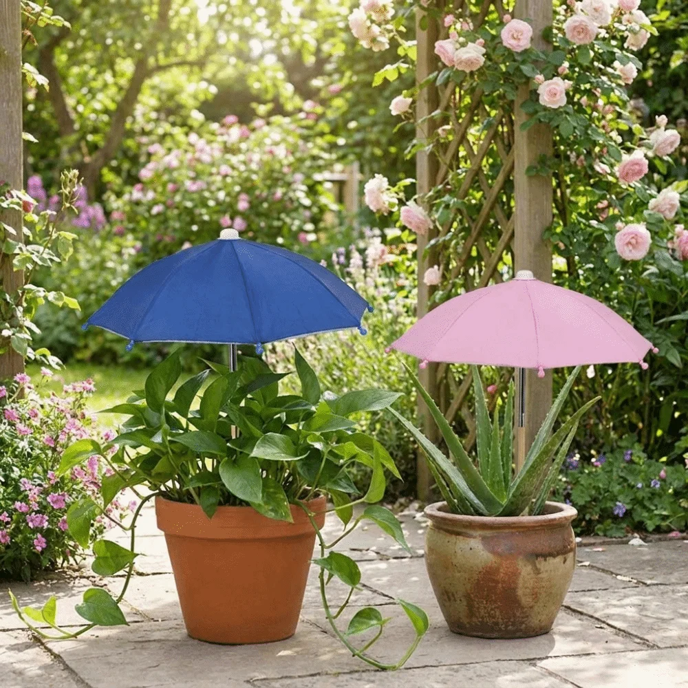 Detachable Plant Shade Umbrella UV Protection Weatherproof Garden Plant Umbrella Decorative Outdoor Sunblock Cover Balcony